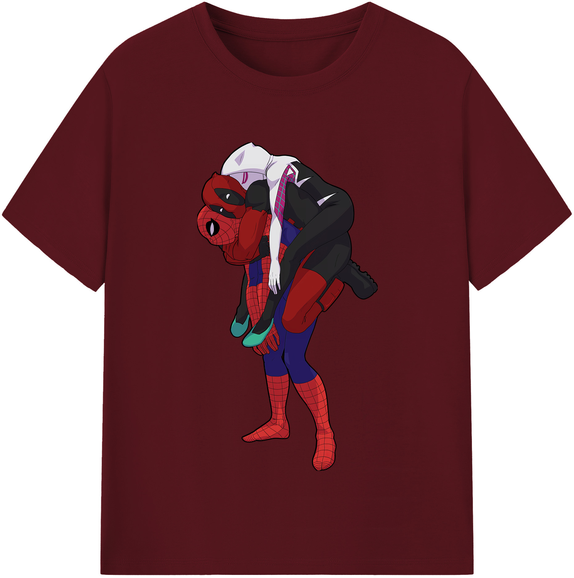 （画像用） Deadpool デッドプール 綿100％半袖Tシャツ（フロントプリント）